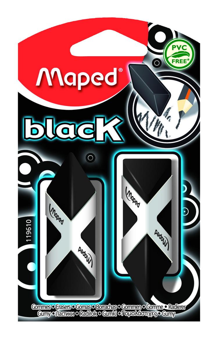 Ластик блэк. Maped набор ластиков Black Pyramide 2 шт.. Ластик Maped Black Pyramide. Ластик Maped 119610. Maped набор ластиков Mini Softy 2 шт..