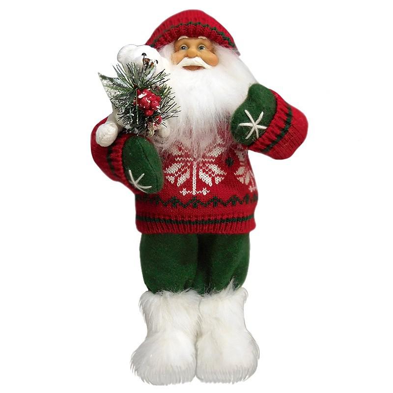 Новогодний набор для творчества Раскрась и подари - Елочная игрушка Дед Мороз 9 см (Bumbaram)