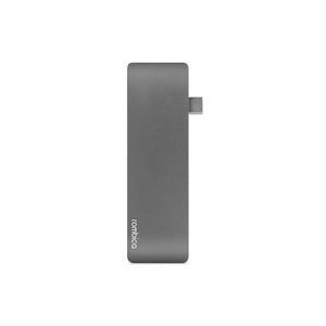 Сетевой USB адаптер/концентратор 5 в 1 Rombica, серый