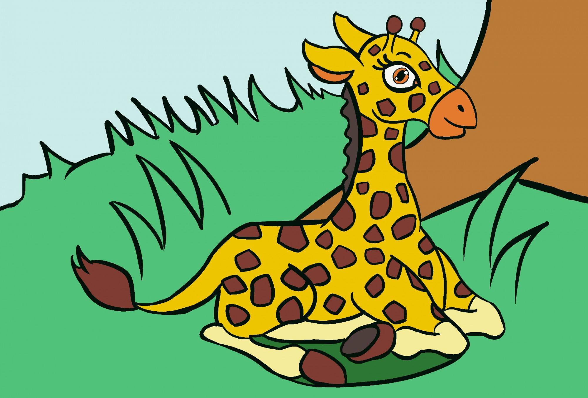 De q color es la lengua de la jirafa