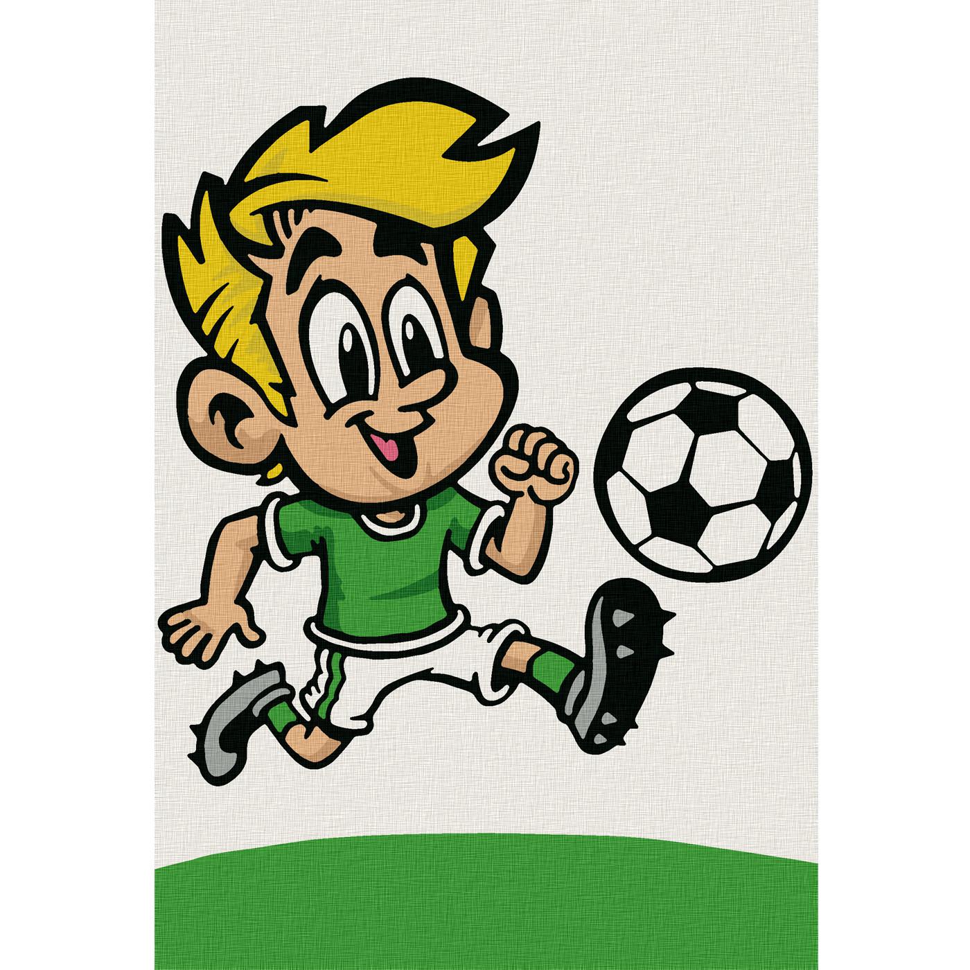 Футболист детский рисунок