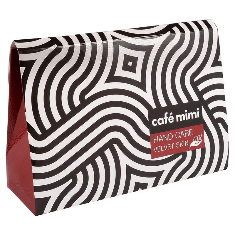 Набор mimi. Подарочный набор Cafe Mimi для женщин Velvet Skin hand Care. Подарочный набор кафе Мими. Cafe Mimi крем для рук набор. Cafe Mimi набор подарочный.