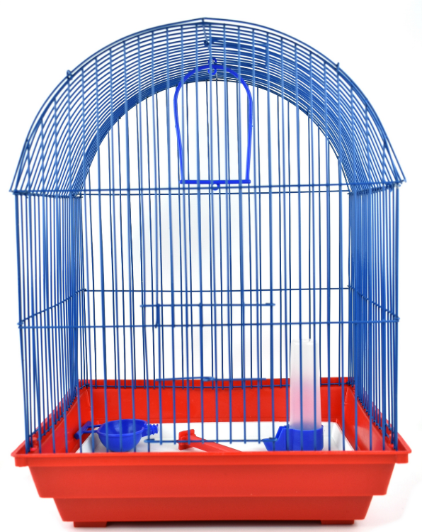 Клетка для птиц, полукруглая, большая (комплект), 35x28x52 см
