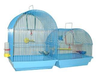 Клетка для птиц, полукруглая, малая (комплект), 35x28x37 см