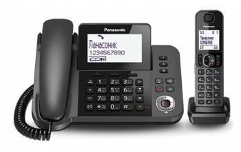 Радиотелефон Dect Panasonic KX-TGF320RUM (цвет: черный металлик)
