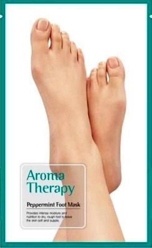 Увлажняющие носки для ног ROYAL SKIN "Aromatherapy" peppermint, 2 штуки