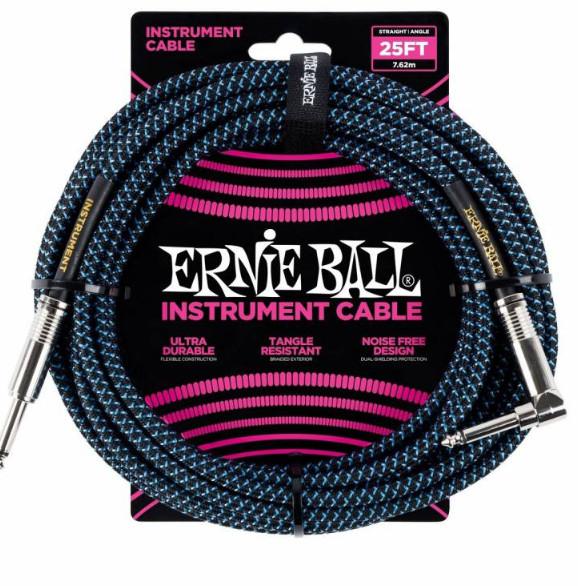 Кабель инструментальный Ernie Ball 6060, цвет: чёрный, 7,62 м