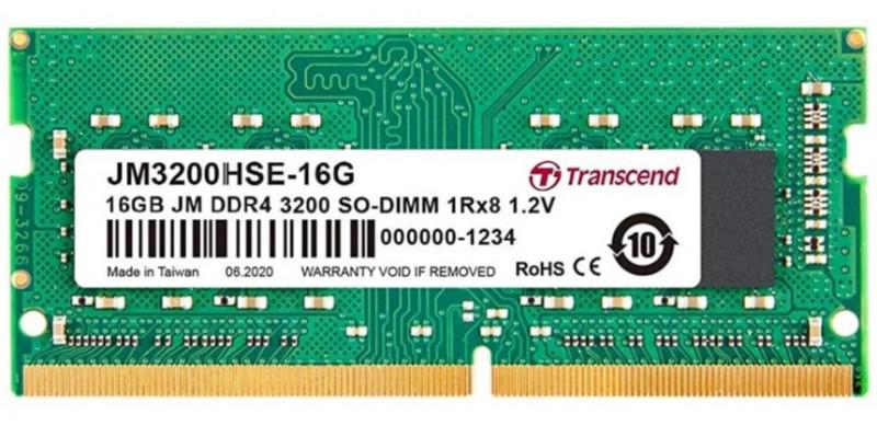 Модуль памяти Transcend 16GB SO-DIMM DDR4, 3200МГц, арт. JM3200HSE-16G