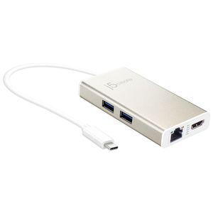 Мульти-переходник j5create USB-C с HDMI / Ethernet / USB 3.0 Type-A / PD 2.0