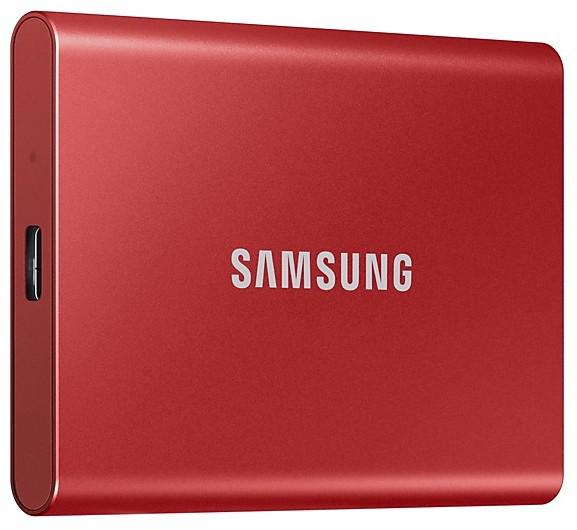 Твердотельный диск Samsung Т7, 1 Тб, красный, арт. MU-PC1T0H/WW