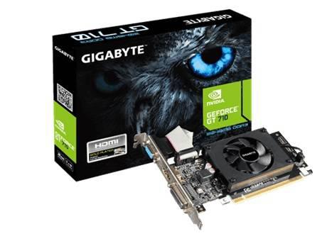 Видеокарта GIGABYTE nVidia GeForce GT710 Gigabyte 2Gb, арт. GV-N710D3-2GL