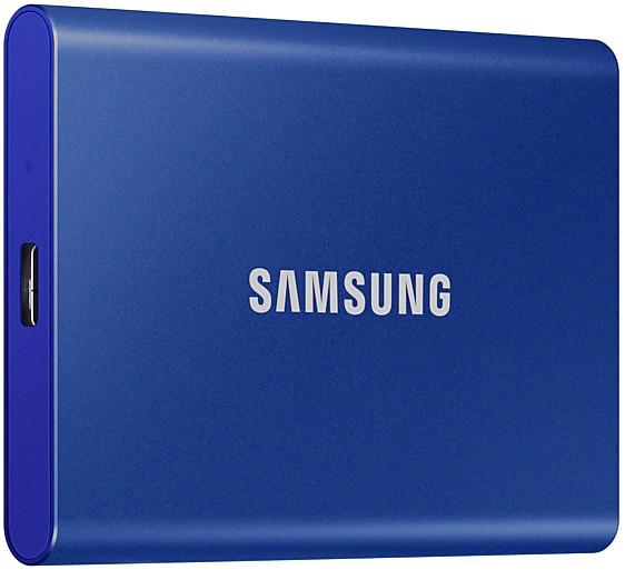 Твердотельный диск Samsung Т7, 1 Тб, синий, арт. MU-PC1T0H/WW