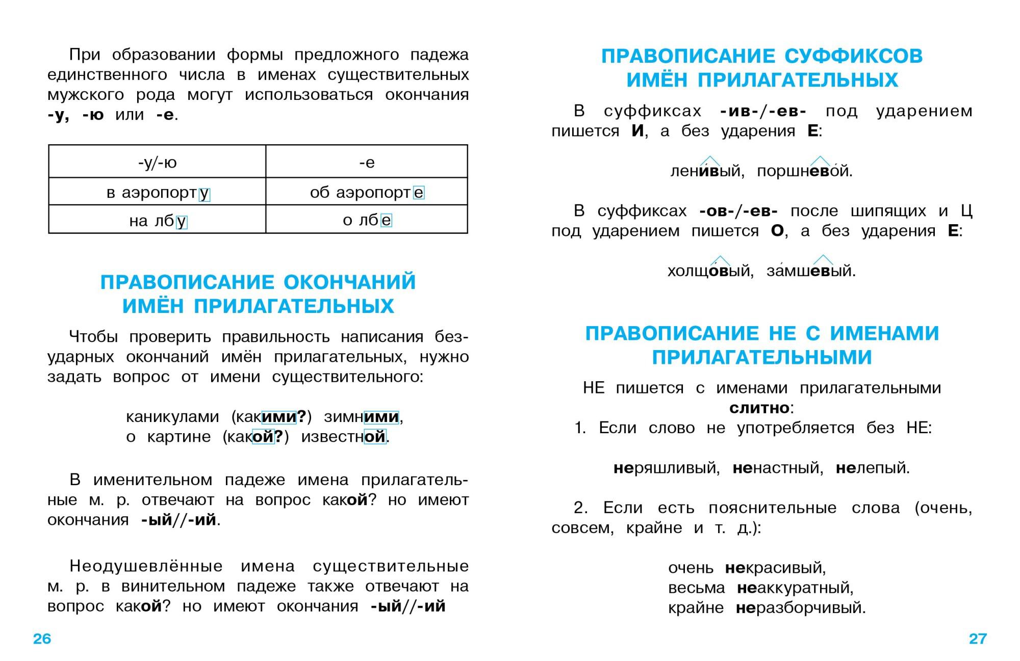 Правила орфографии для начальной школы - Бук-сток