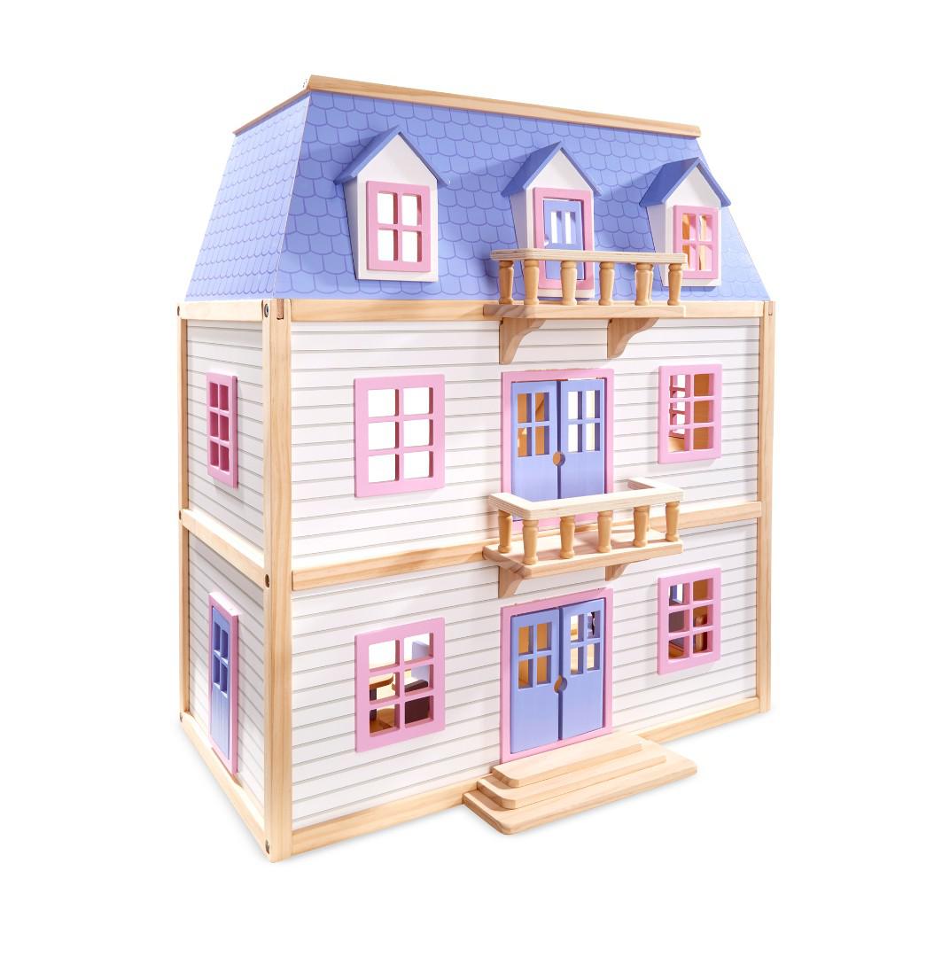 Мир деревянных игрушек кукольный домик 3 этажа д250