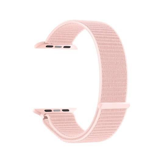 Ремешок Deppa Band Nylon для Apple Watch 42/44 мм, нейлоновый, розовый