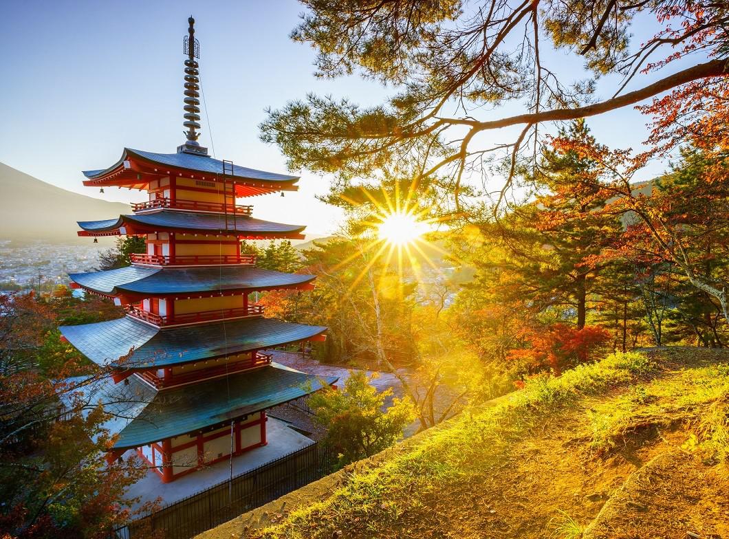 Пагода Япония солнце
