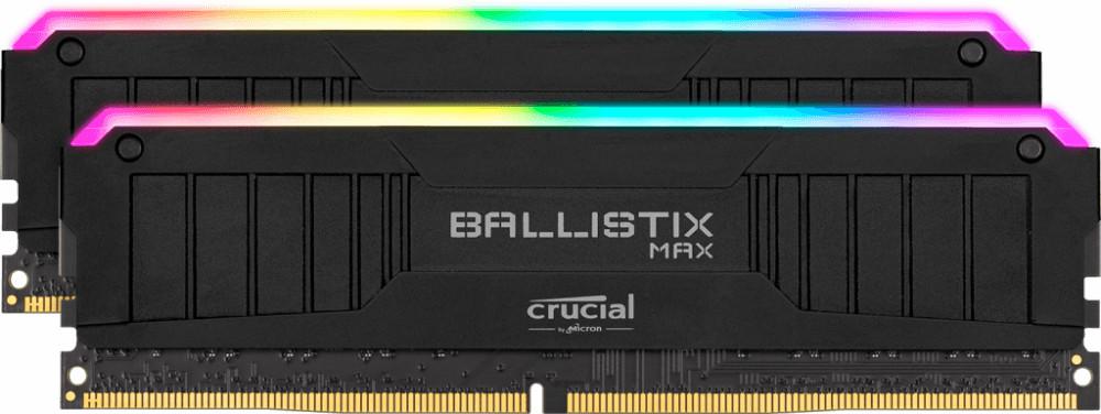 Модуль памяти Crucial Ballistix MAX Black RGB 16GB Kit (8GBx2), арт. BLM2K8G40C18U4BL
