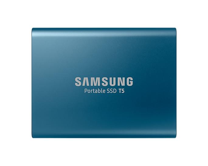 Накопитель SSD Samsung USB-C 500Gb MU-PA500B/WW T5 1.8", синий