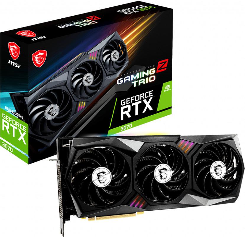 Видеокарта MSI NVIDIA GeForce RTX3070 8Gb (RTX 3070 GAMING Z TRIO 8G LHR)
