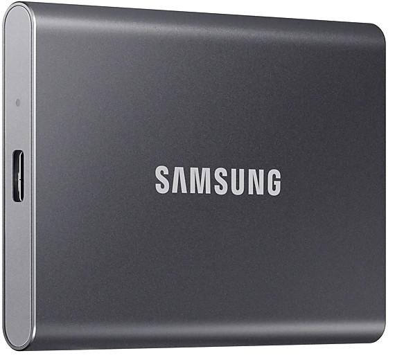 Твердотельный диск Samsung Т7, 1 Тб, серый, арт. MU-PC1T0T/WW