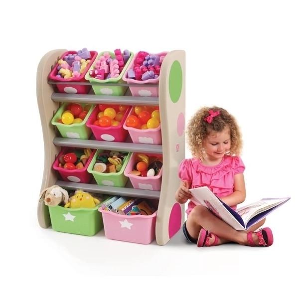 Органайзер с ящиками Step 2 Fun Time Room Organizer, розовый с салатовым