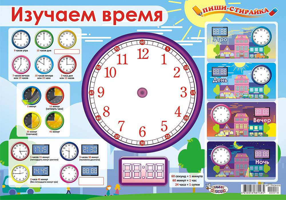 Учить часы для детей