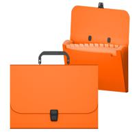Портфель "Matt Neon", А4, 12 отделений, оранжевый