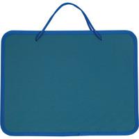 Папка-портфель пластиковая, А4, синяя, 1 отделение