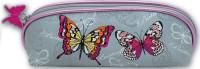 Пенал школьный без наполнения "Цветные бабочки", 19x5,5x7 см