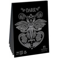 Планшет для эскизов и зарисовок на склейке "Dark", А4, 30 листов