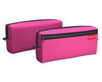 Пенал c двумя отделениями "Neon Pink", 210x100x50 мм