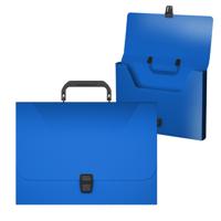 Портфель пластиковый "Diagonal Vivid", A4, голубой (в пакете)