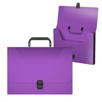 Портфель пластиковый "Diagonal Vivid", A4, фиолетовый (в пакете)