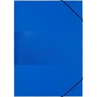 Папка на резинках Attache "Digital", А4+, картонная, синяя