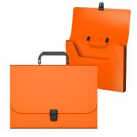 Портфель пластиковый "Matt Neon", A4, оранжевый (в пакете)