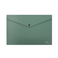 Папка-конверт на кнопке "Fizzy Classic", непрозрачная, А4, зеленая