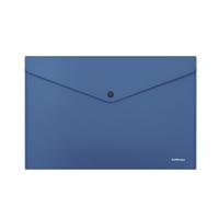 Папка-конверт на кнопке "Fizzy Classic", непрозрачная, А4, синяя