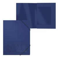 Папка на резинках "Megapolis", А4, 30 мм, синяя