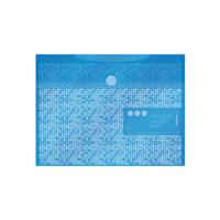 Папка - конверт на липучке "Starlight S", А4, 180 мкм, пастель, голубая
