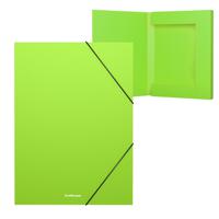 Папка на резинках "Neon", А4, 30 мм, зеленая (в пакете)