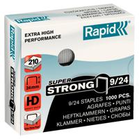 Скобы для степлера "Rapid HD210. Super Strong" №9/24, 1000 штук, до 210 листов