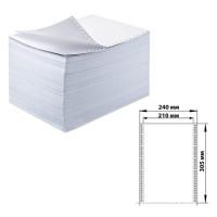 Бумага самокопирующая с перфорацией белая, 240х305 мм (12"), 5-и слойная, 350 комплектов