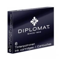 Чернильный картридж "Diplomat", 0,33 мл, черные чернила, 6 штук