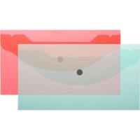 Папки-конверты на кнопке "Attache", А6 135x250 мм, 180 мкм, 10 штук