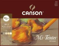 Альбом для пастели Canson Mi-Teintes 5 коричневых цветов, 32x41 см, 160 г/м2, 30 листов