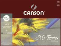 Альбом для пастели Canson Mi-Teintes 5 коричневых цветов, 24x32 см, 160 г/м2, 30 листов
