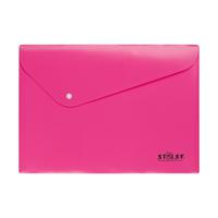 Папка-конверт на кнопке "Stilsy", неоновые цвета (цвет: розовый), арт. ST 231201