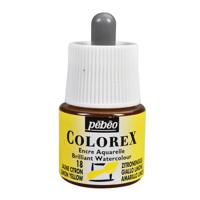 Акварельные чернила PEBEO "Colorex", 45 мл, цвет: 341-018 желтый лимонный