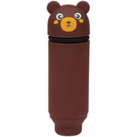 Пенал мягкий "Bear", 200x55x50 мм, коричневый