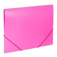 Папка на резинках "Office", розовая, до 300 листов, 500 мкм